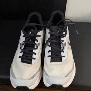 On Running Black and White Athletic Shoes